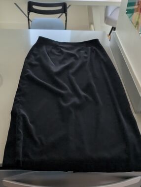 Jump M Vtg Seattle USA Black Long Skirt Classic Black Zipper Pleats Classic